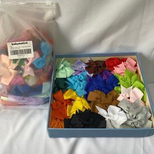 Babymatch ❤️ + ASSORTED BRANDS Of Over 100 Hair Ribbons (Mostly NEW)